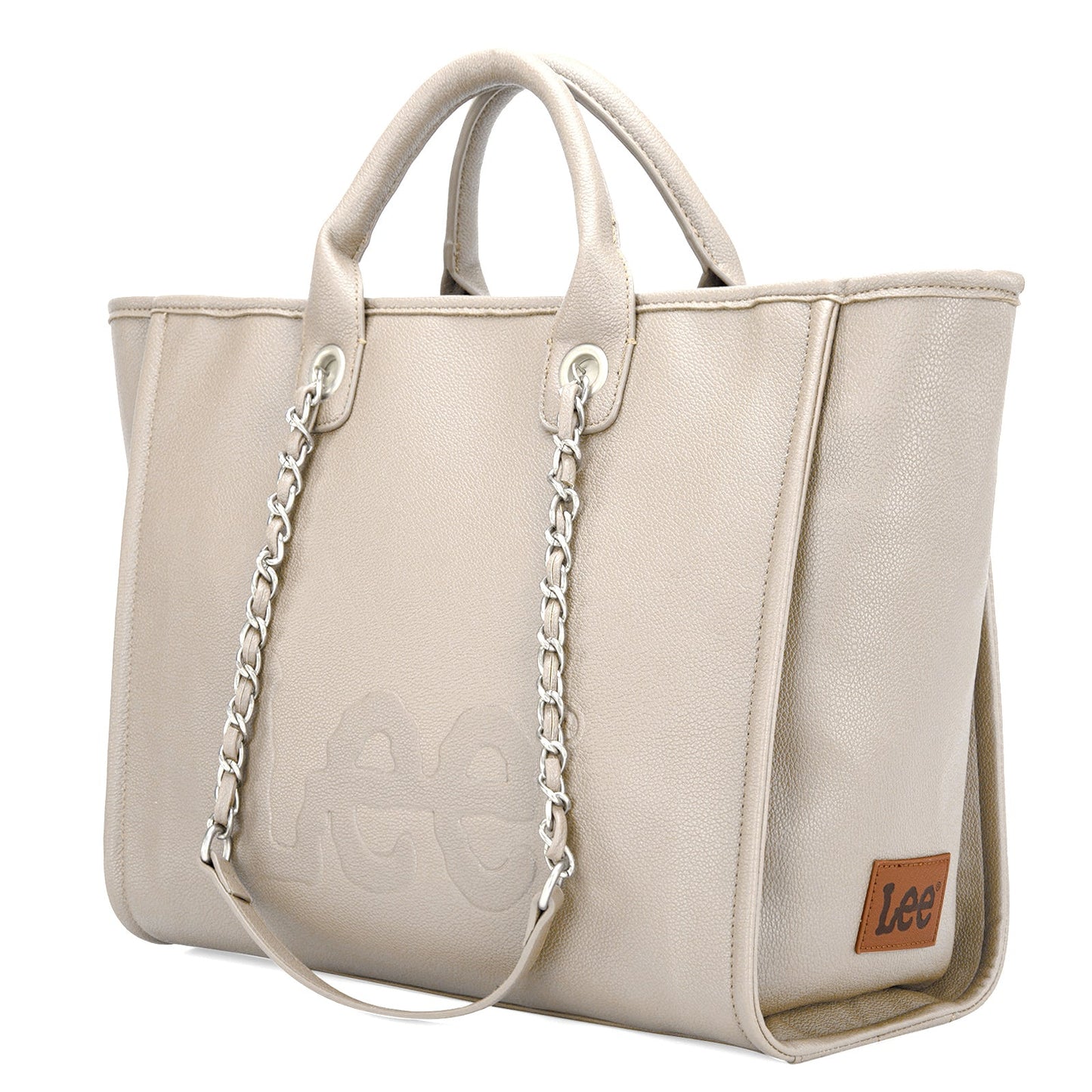 LEE46-345 LEE Top Handle/Chain Strap Wide Tote