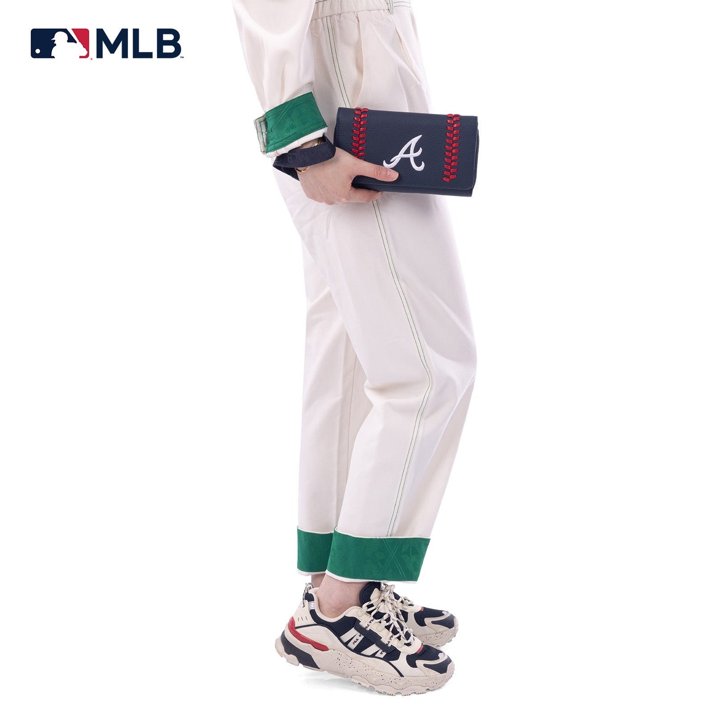 MLB-AB107 MLB Atlanta Braves Team Wallet/Wristlet