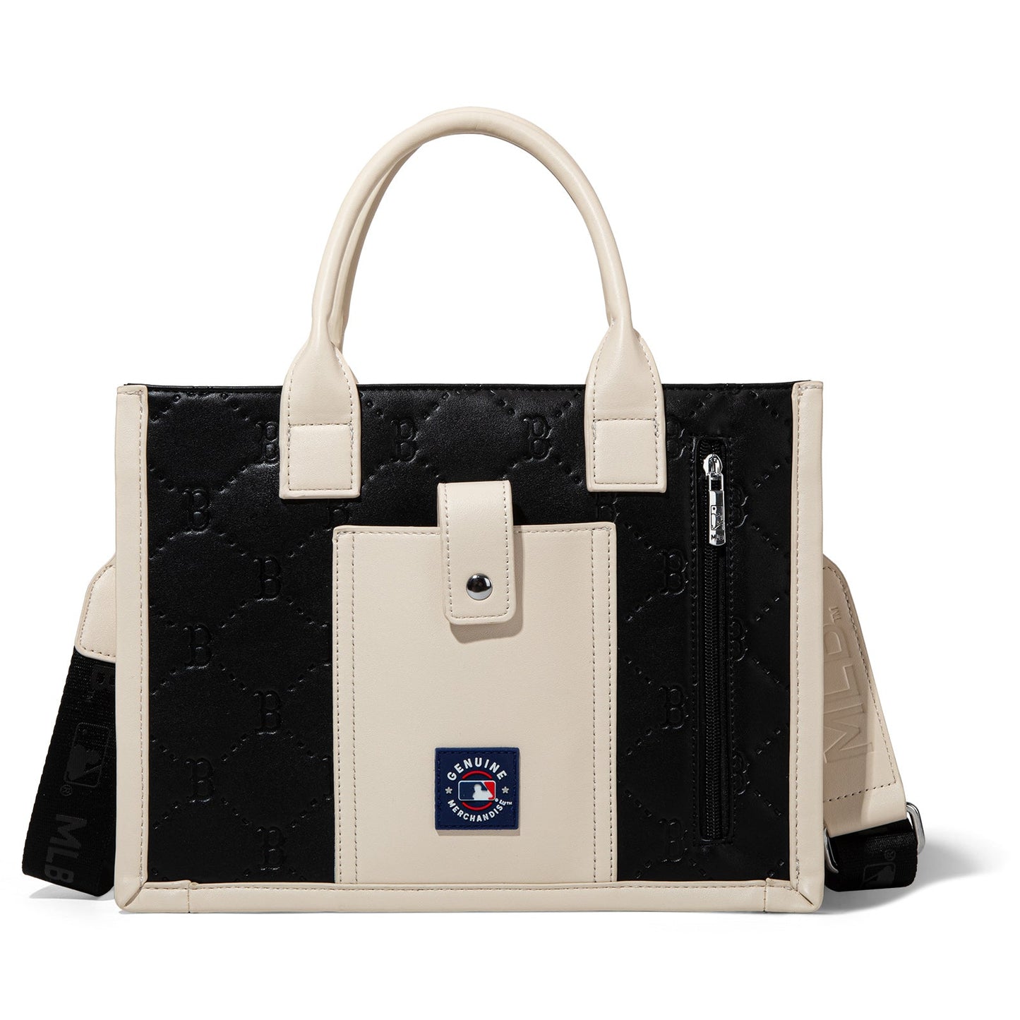 MLB-BR100-100 MLB Boston Red Sox Team Whipstitch Tote/Crossbody