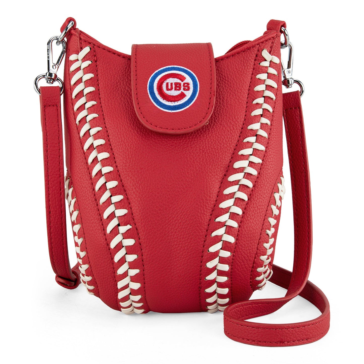 MLB-CU105 MLB Chicago Cubs Team Baseball Stitch Crossbody -Red