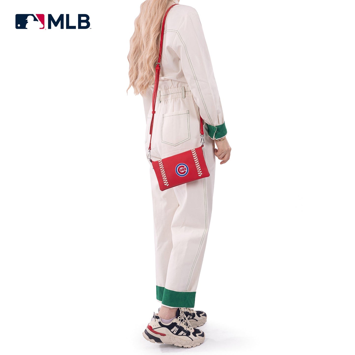 MLB-CU106 MLB Chicago Cubs Team Bi-Fold Clutch/Crossbody