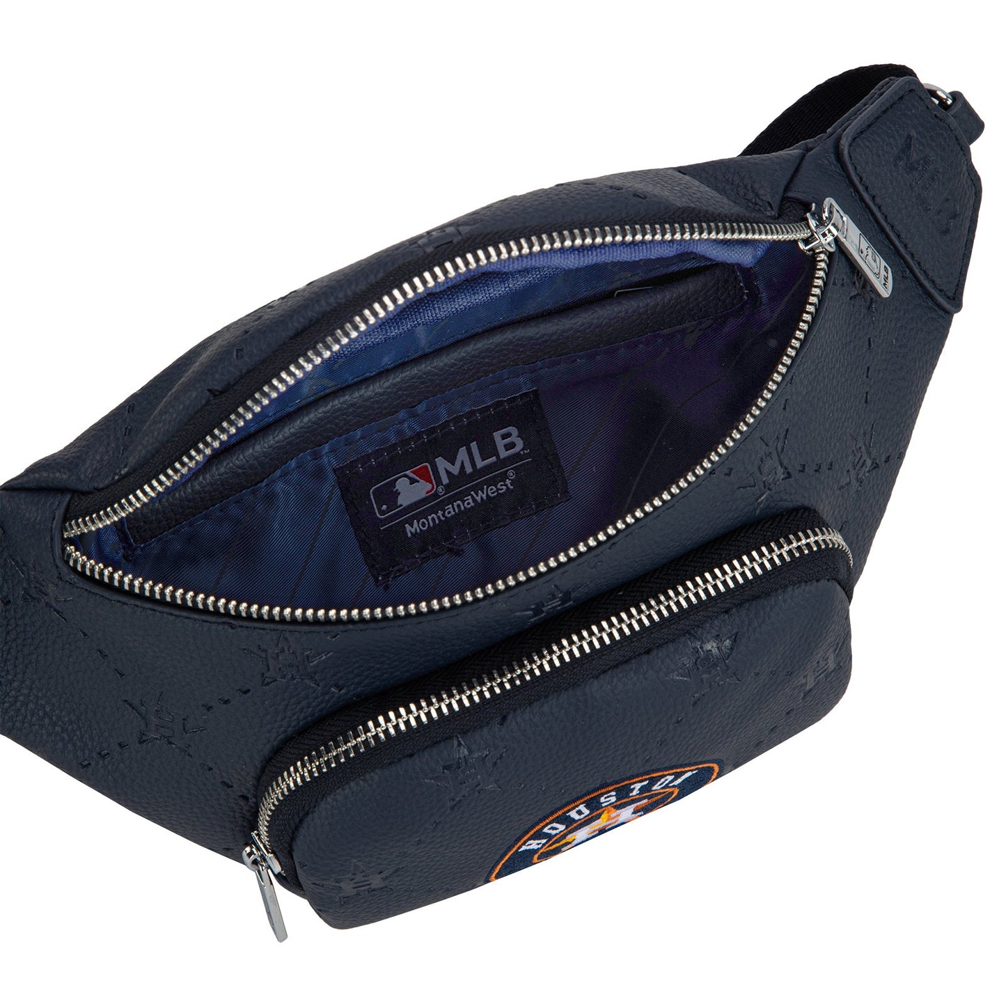 MLB-HA20-320 MLB Houston Astros Team Fanny Pack Belt Sling Bag