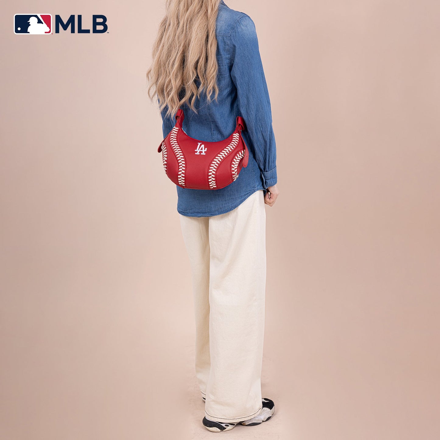 MLB-LA101 MLB Los Angeles Dodgers Team Hobo Bag/Shoulder Bag