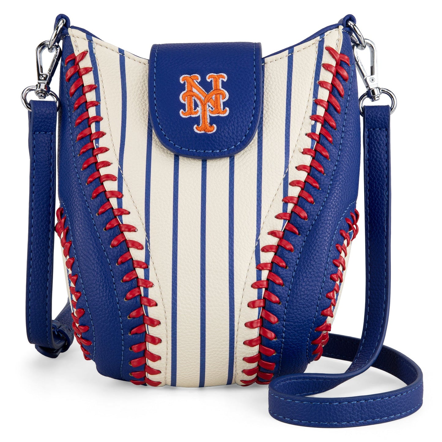 MLB-MT105 MLB New York Mets Team Baseball Stitch Crossbody