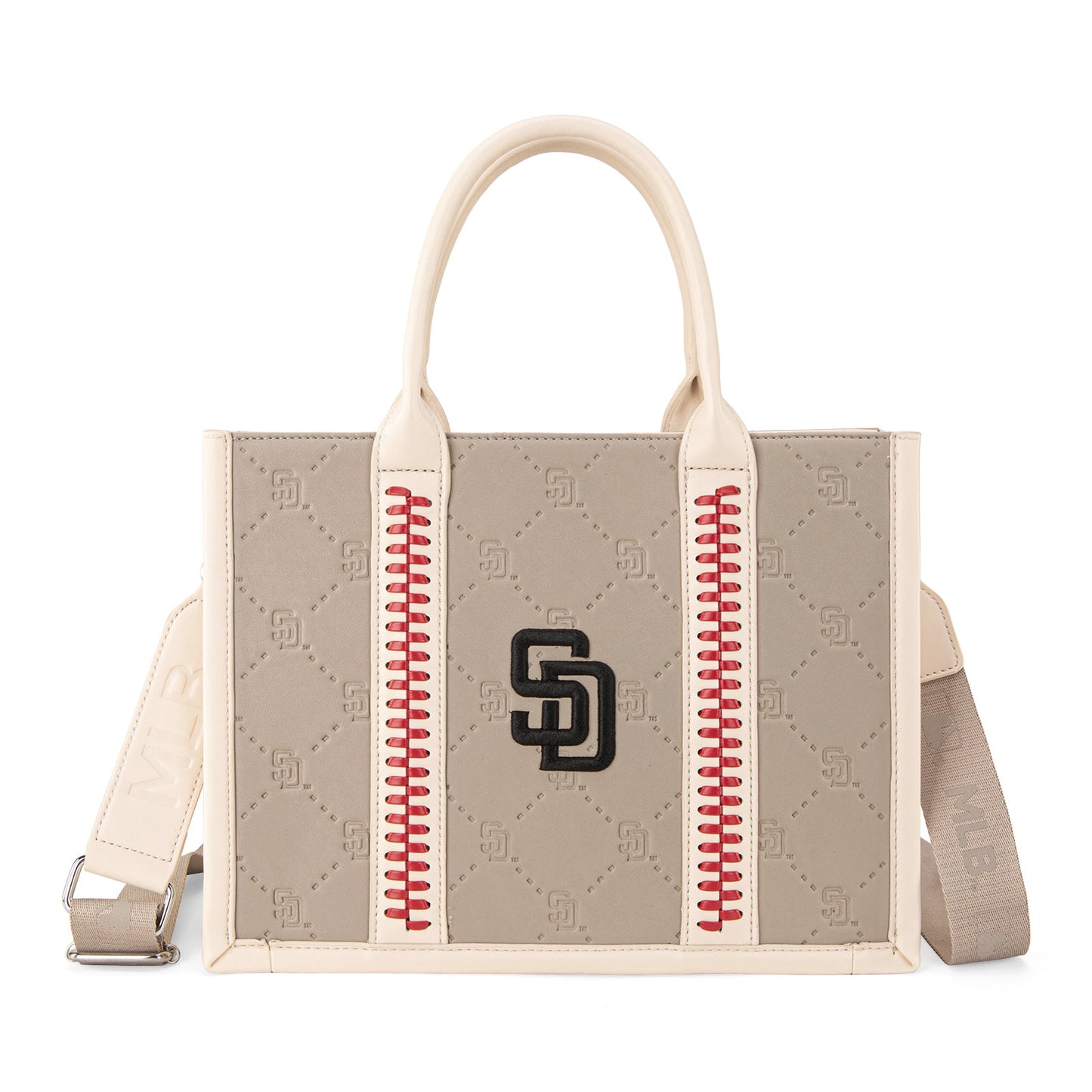MLB-SD100-100 MLB San Diego Padres Team Whipstitch Tote/Crossbody
