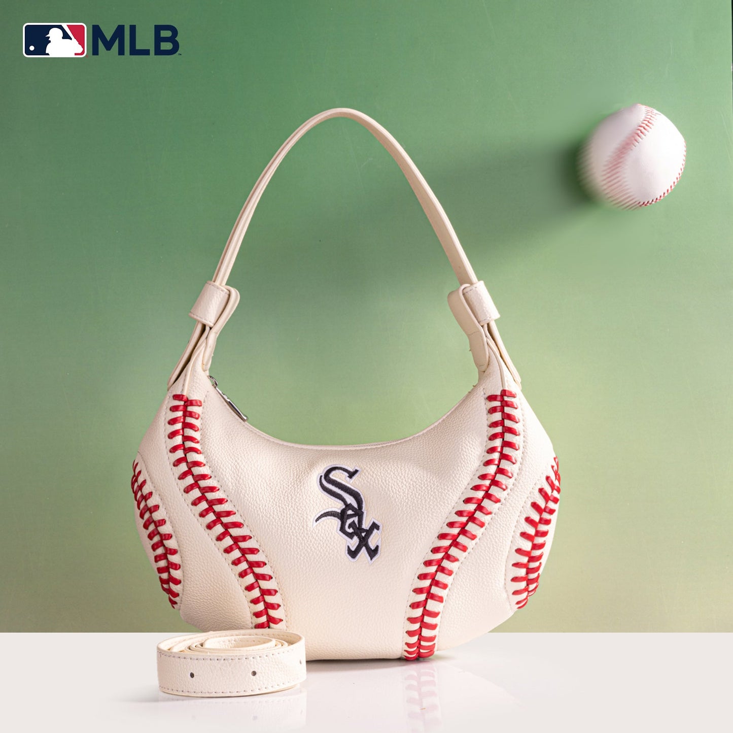 MLB-SX101 MLB Chicago White Sox Team Hobo Bag/Shoulder Bag