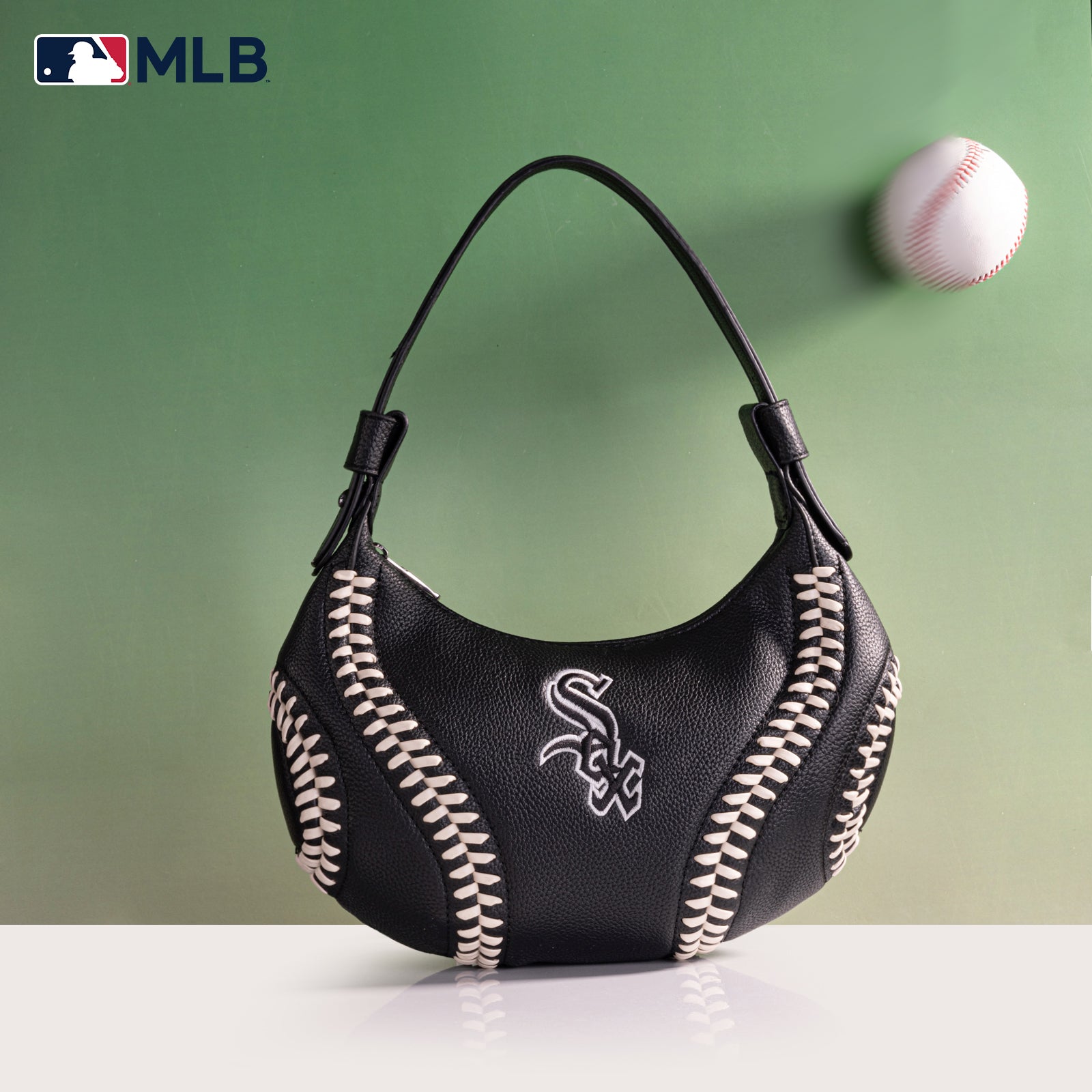 MLB-SX101 MLB Chicago White Sox Team Hobo Bag/Shoulder Bag