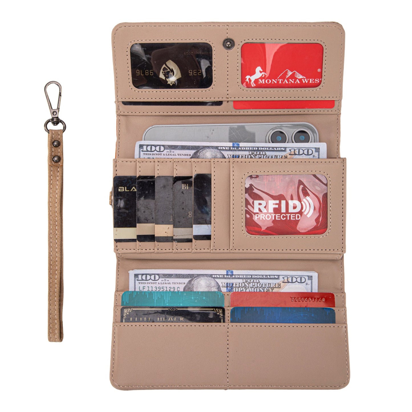 MW1340-W002 Montana West Embossed Collection Wallet