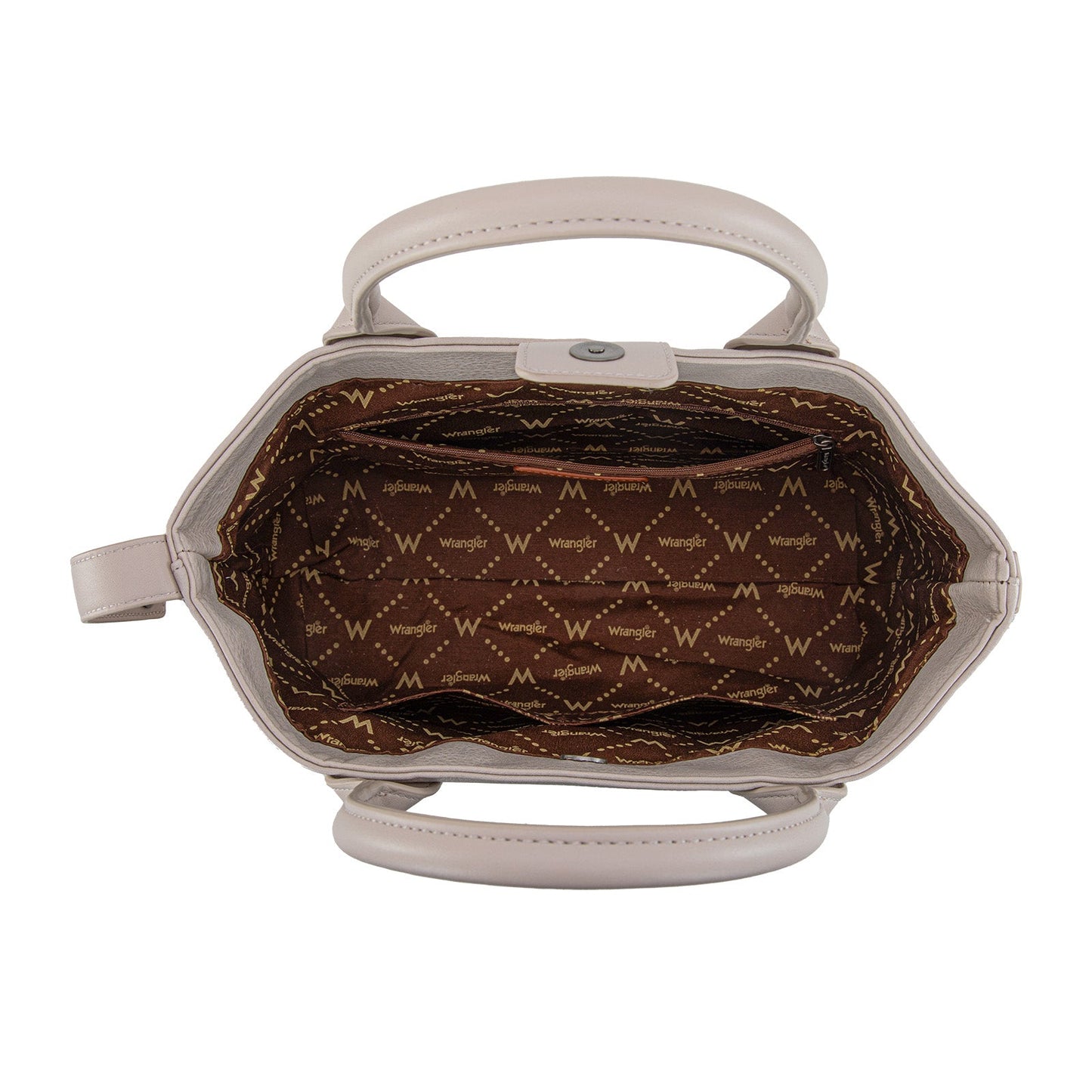 WG199-1824 Wrangler Carry-All Aztec Expandable Tote/Crossbody - Beige