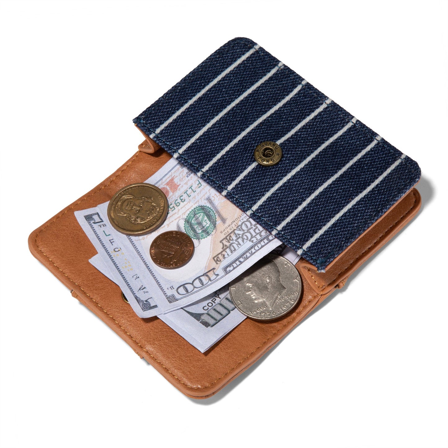 LEE56-005 Lee Striped Collection Small Wallet