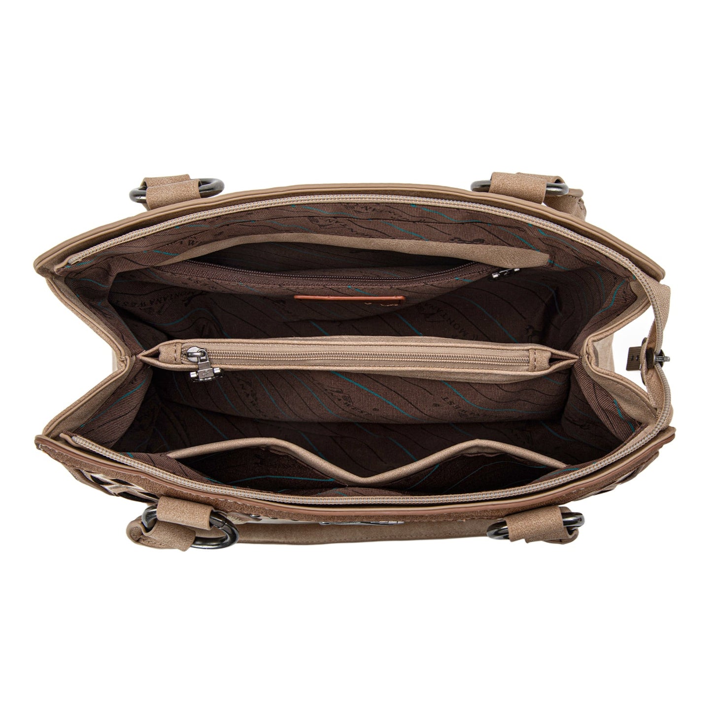 MW1325G-8317 Montana West Cut-Out Embroidered Concealed Carry Tote