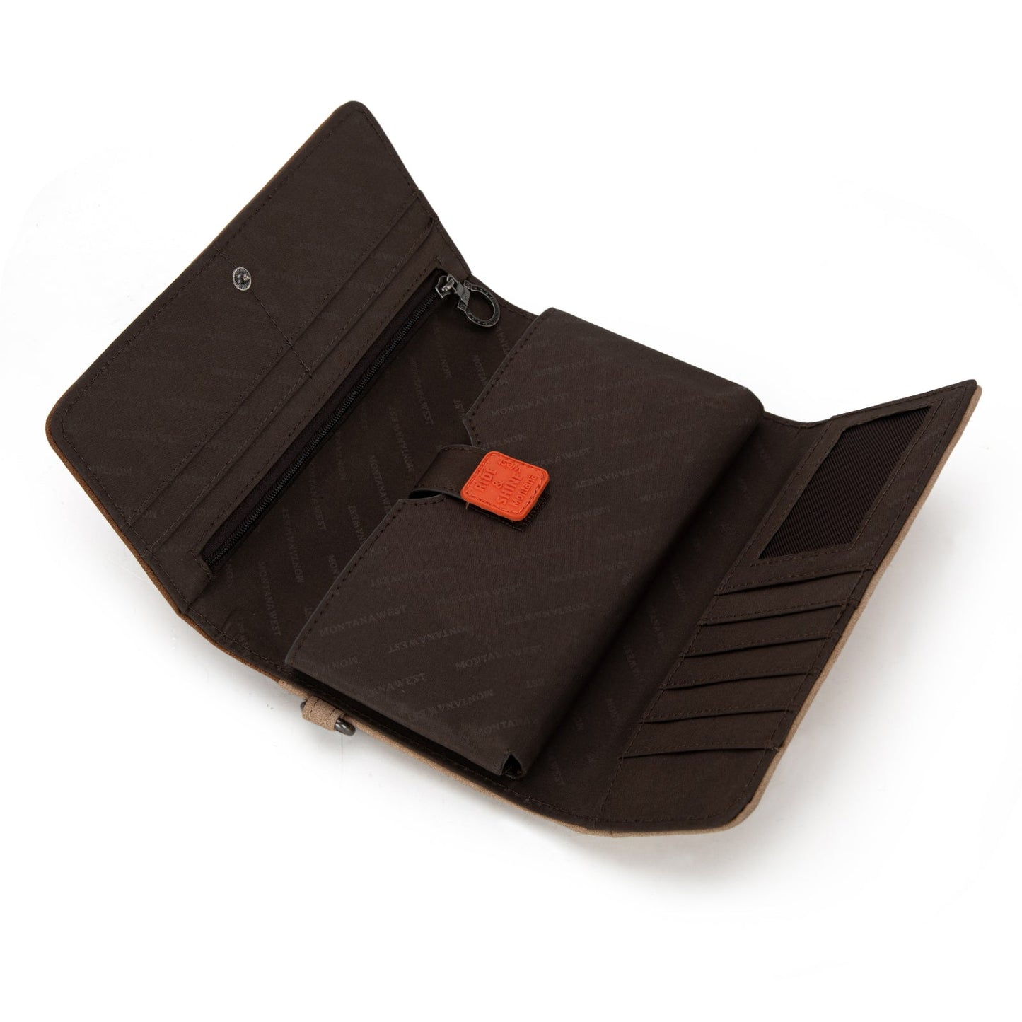 MW1325-W018 Montana West Cut-Out Embroidered Collection Wallet