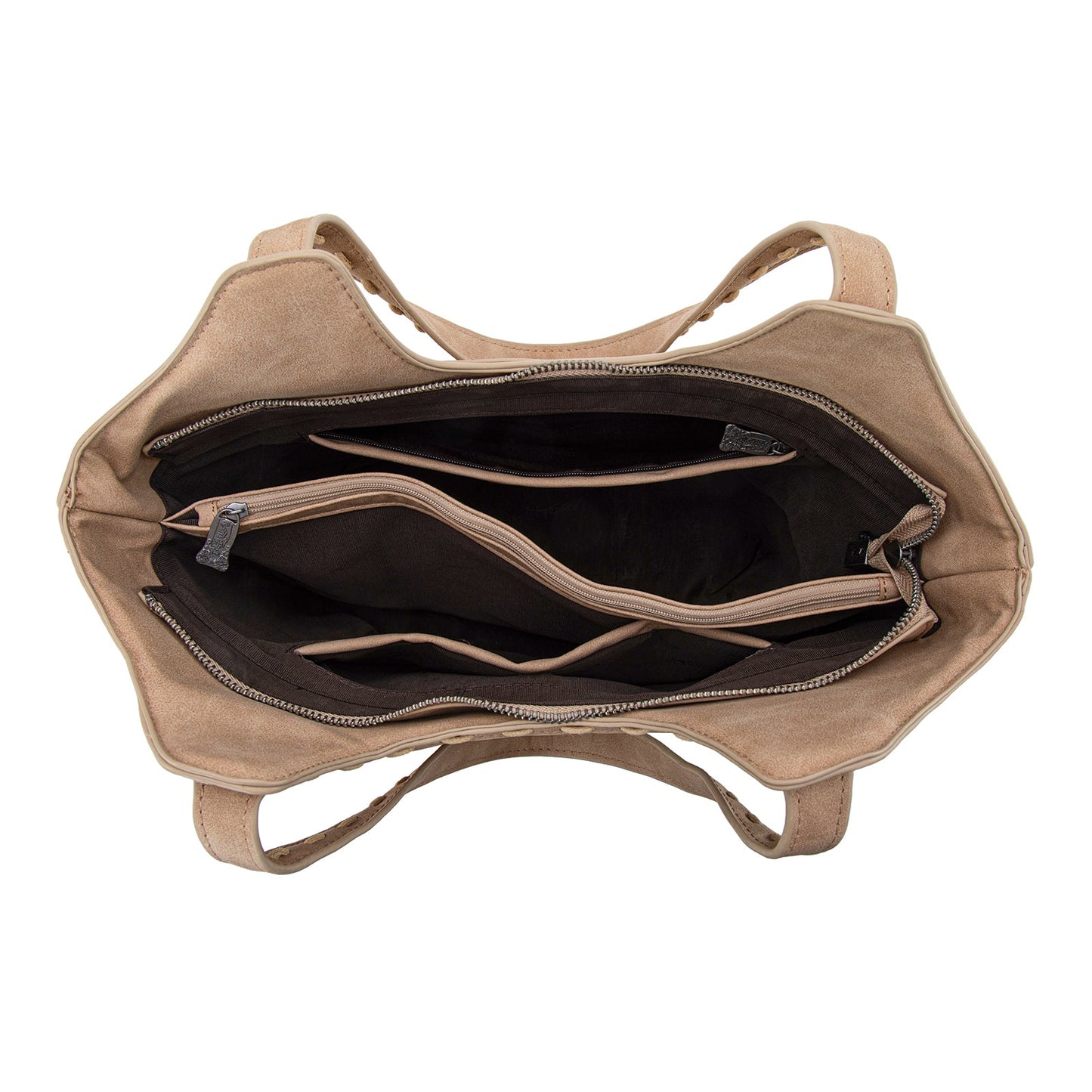 TR199G-8250 Trinity Ranch Genuine Hair-On Cowhide Tooled Concealed Carry Tote