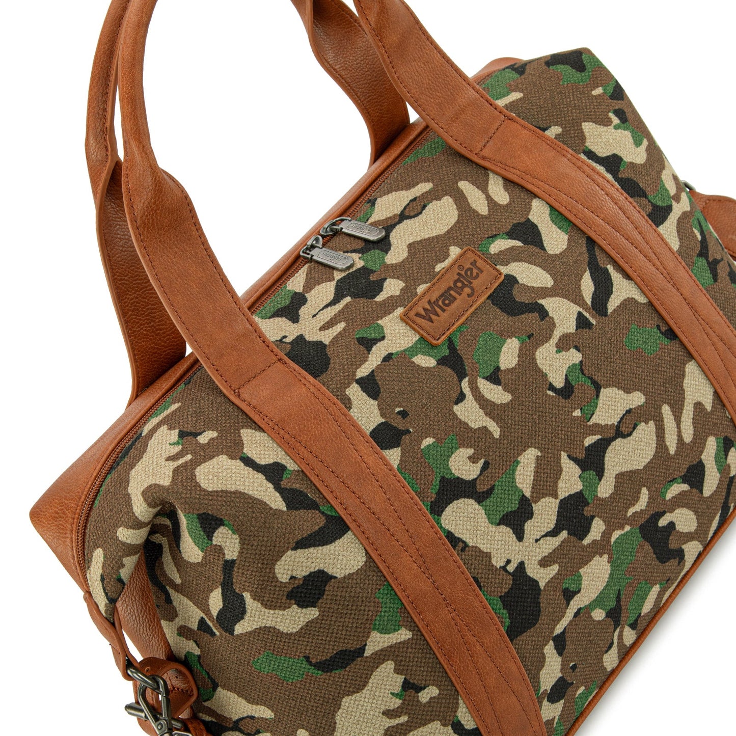 WG286-5110 Wrangler Camo Print Collection Duffle Bag -Green