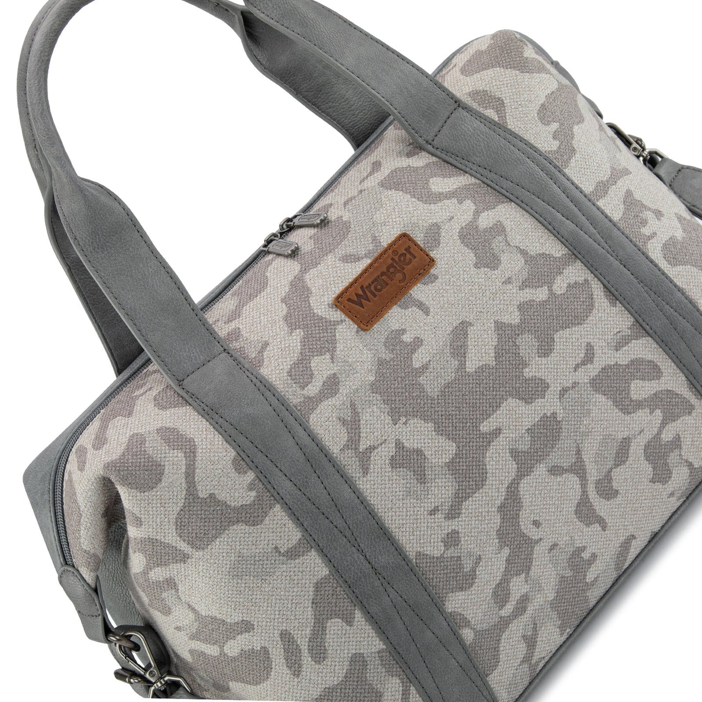 WG286-5110 Wrangler Camo Print Collection Duffle Bag -Grey