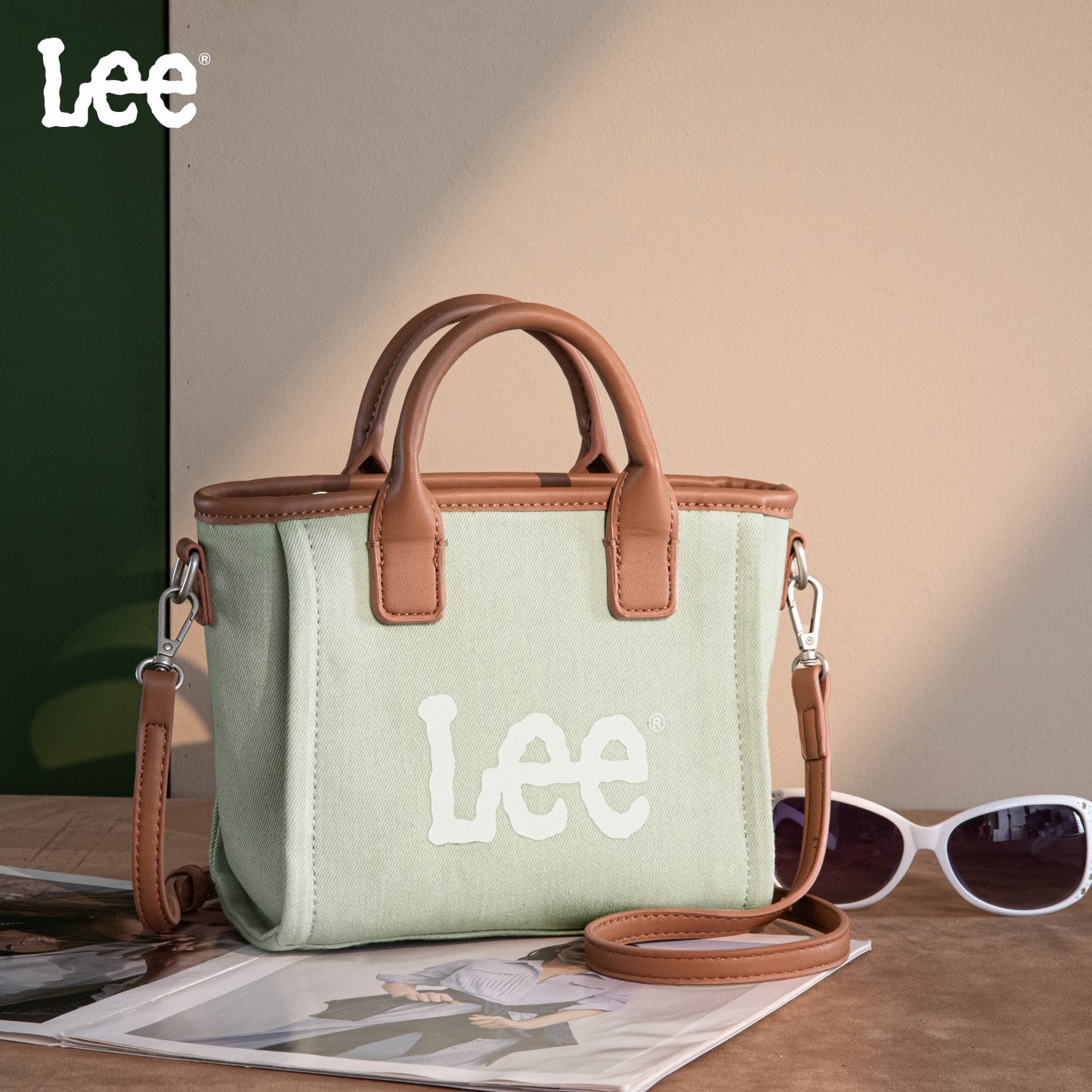 LEE45-346 LEE Denim Canvas Mini Tote/Crossbody
