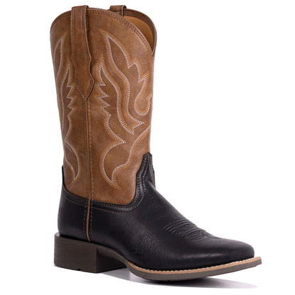 Palitutu PLT703604 Women's Western Cowgirl Boots - PU Leather, Square Toe