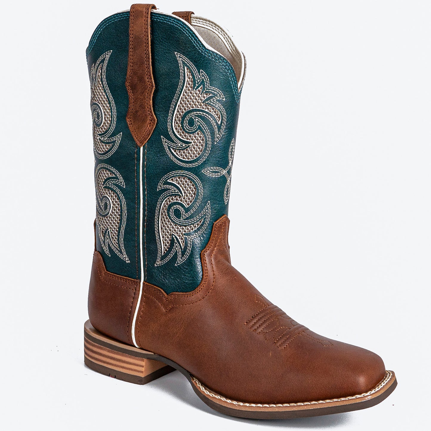 Palitutu PLT203610 Women's Western Cowgirl Boots - Full Grain Leather, Square Toe