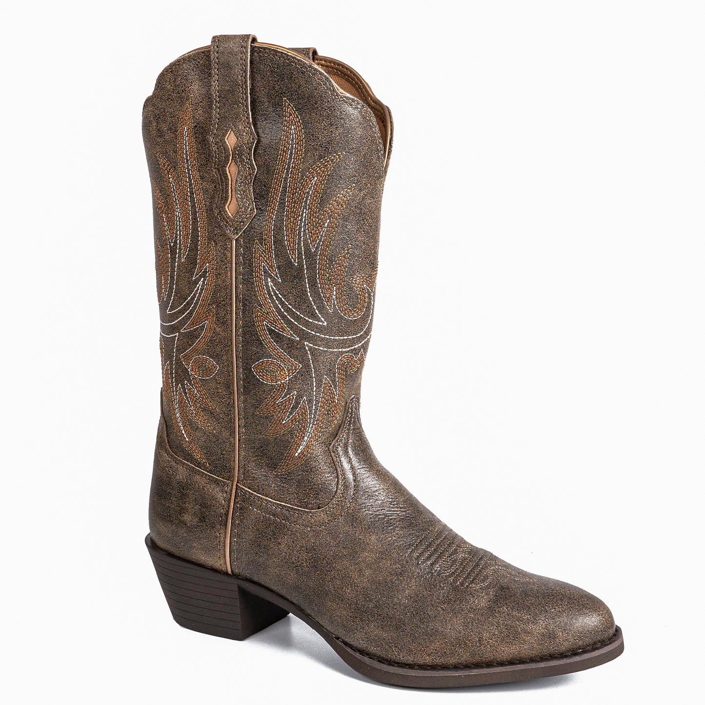 Palitutu PLT203611 Women's Western Cowgirl Boots - Full Grain Leather, Round Toe