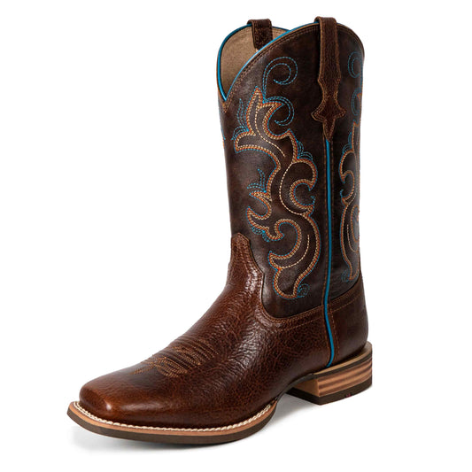Palitutu LILLIE Women's Western Cowgirl Boots - Full Grain Leather, Square Toe PLT203601