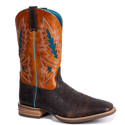 Palitutu PLT103607 Men's Western Cowboy Boots - Full Grain Leather, Square Toe