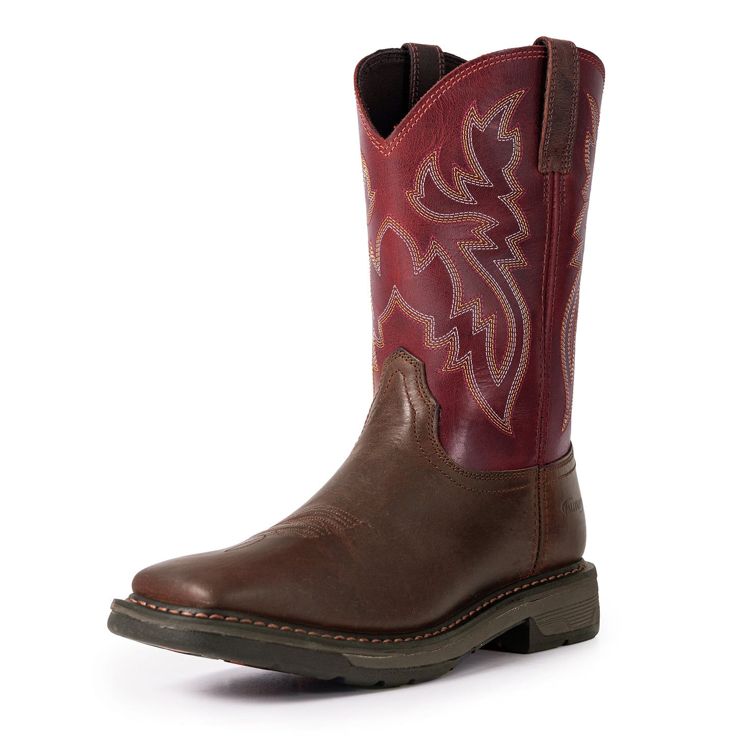 Palitutu PLT403601 Men's Work Boots - Full Grain Leather, Square Toe