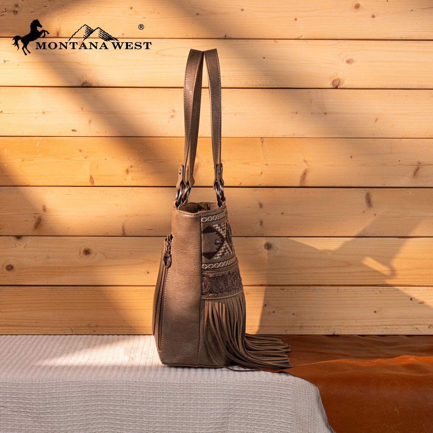 MW1330G-8317   Montana West Tooled/Embroidered Collection Concealed Carry Tote