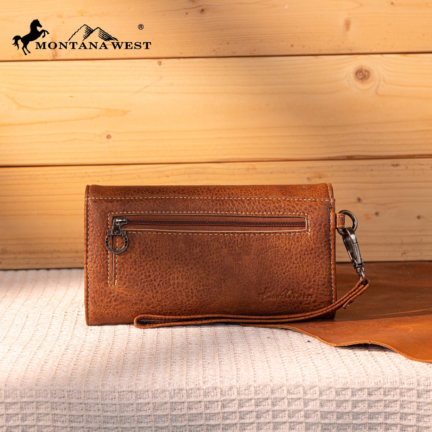 MW1330-W018 Montana West Tooled Embroidered Collection Wallet