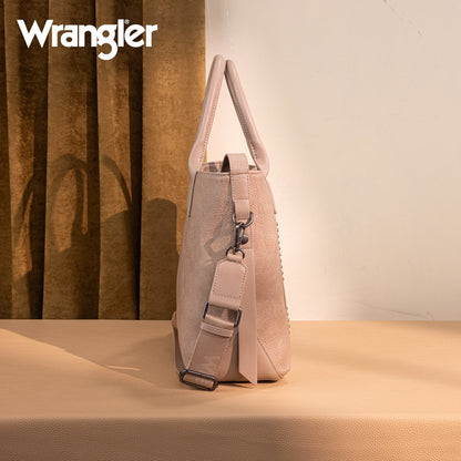 WG199-1824 Wrangler Carry-All Aztec Expandable Tote/Crossbody -Tan