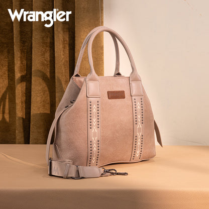 WG199-1824 Wrangler Carry-All Aztec Expandable Tote/Crossbody -Tan