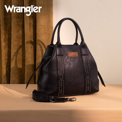 WG199-1824 Wrangler Carry-All Aztec Expandable Tote/Crossbody -Black
