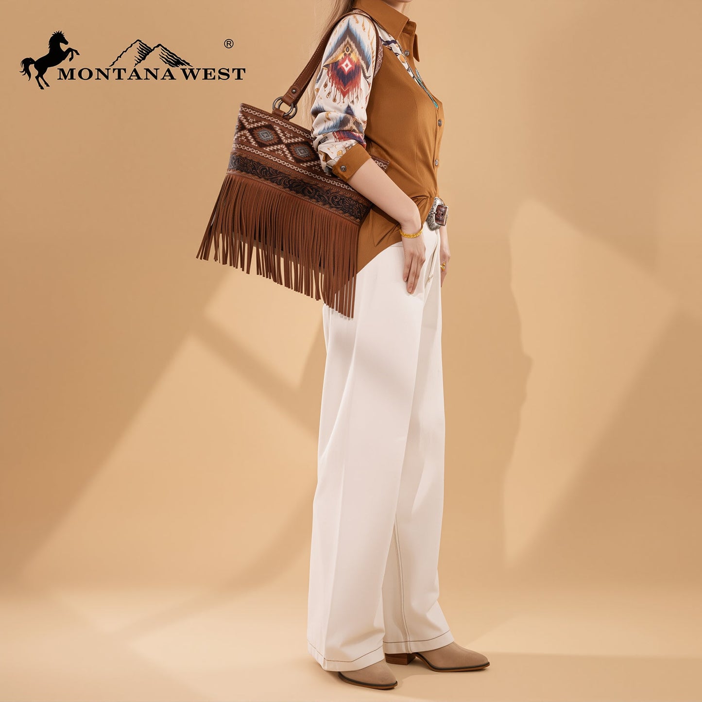 MW1330G-8317   Montana West Tooled/Embroidered Collection Concealed Carry Tote