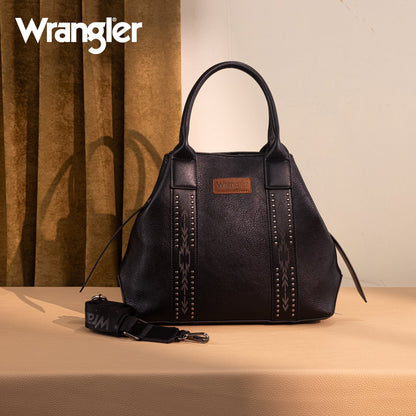 WG199-1824 Wrangler Carry-All Aztec Expandable Tote/Crossbody -Black
