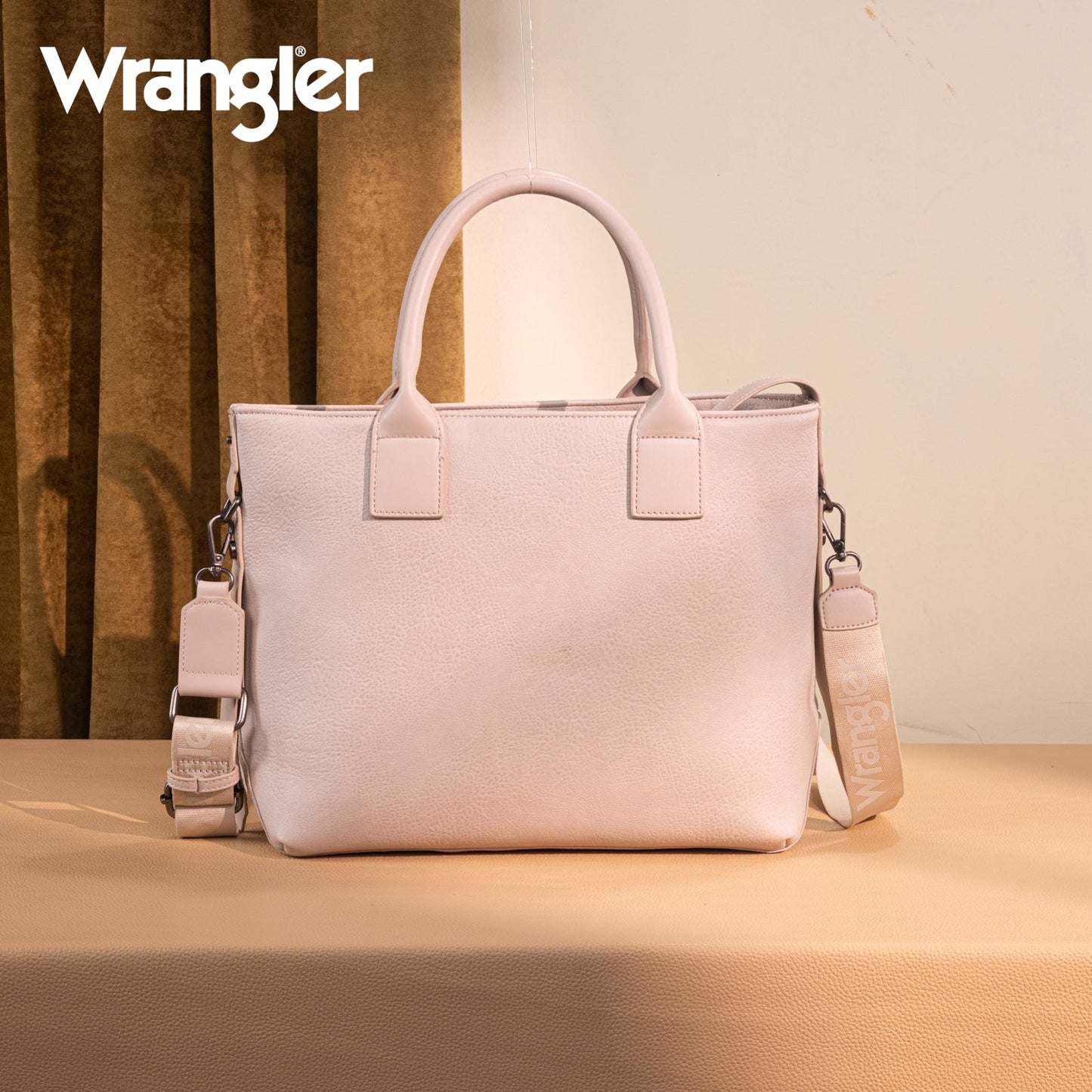 WG199-1824 Wrangler Carry-All Aztec Expandable Tote/Crossbody - Beige