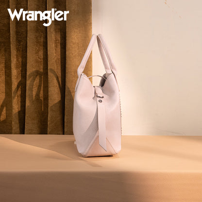 WG199-1824 Wrangler Carry-All Aztec Expandable Tote/Crossbody - Beige