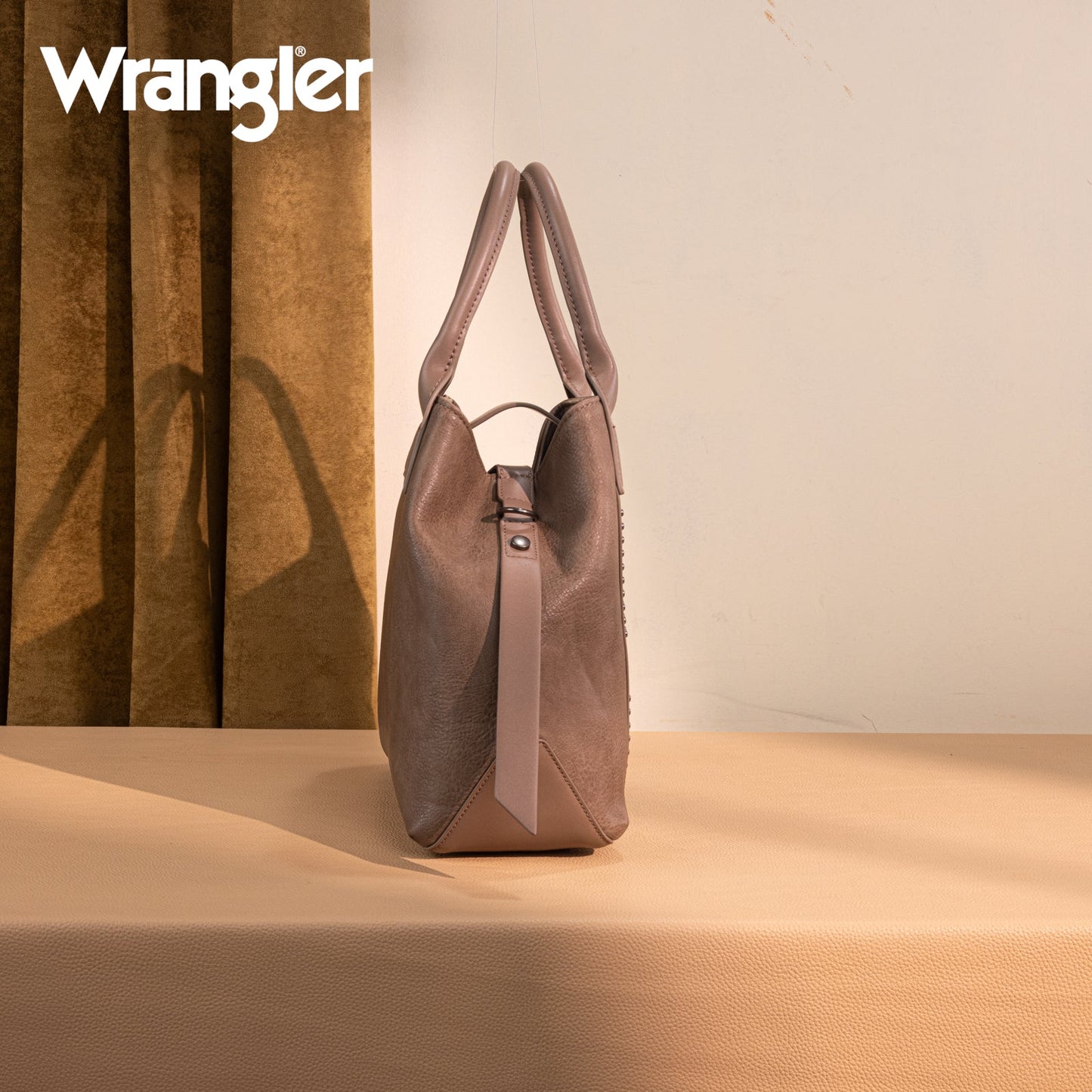 WG199-1824 Wrangler Carry-All Aztec Expandable Tote/Crossbody -Dark Khaki