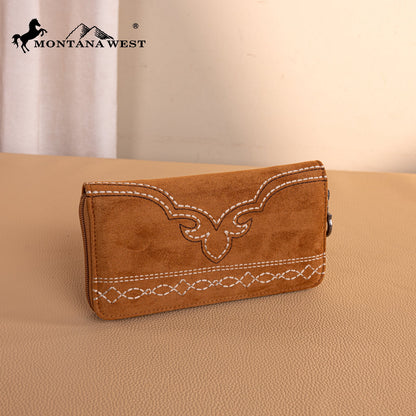 MW1341-W022   Montana West Boot Stitch Wallet