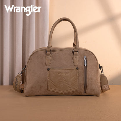WG277-5110KH   Wrangler Vintage Floral Printed Duffle Bag - Khaki