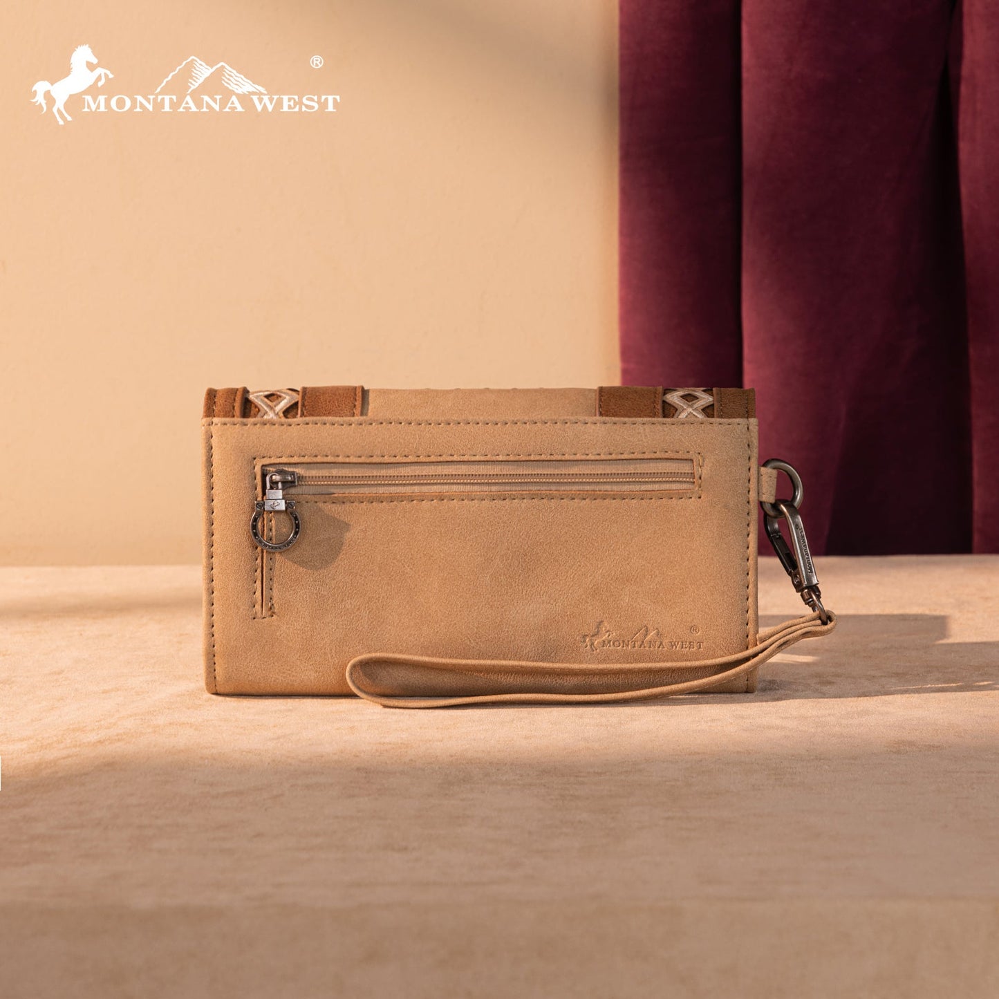 MW1325-W018 Montana West Cut-Out Embroidered Collection Wallet