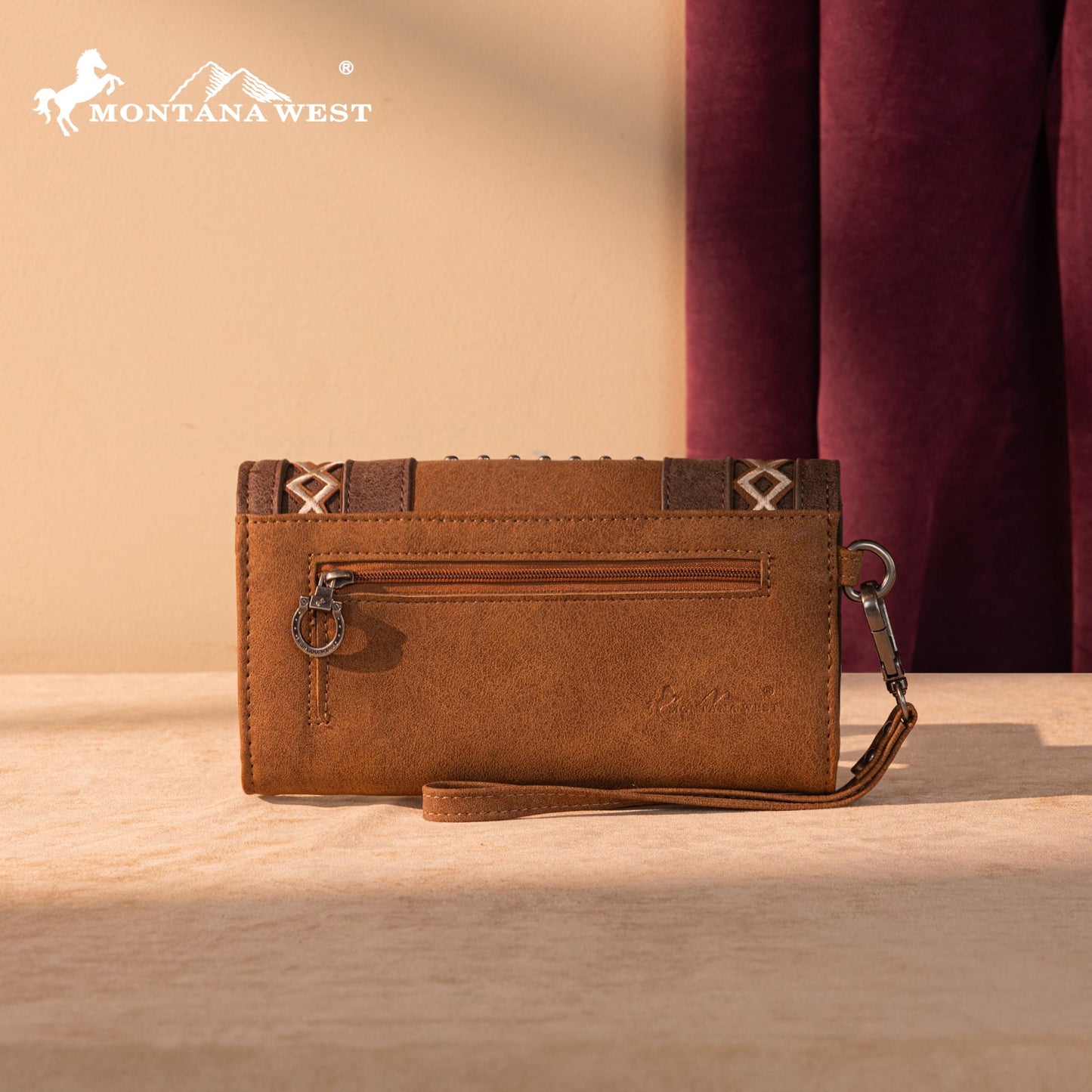 MW1325-W018 Montana West Cut-Out Embroidered Collection Wallet