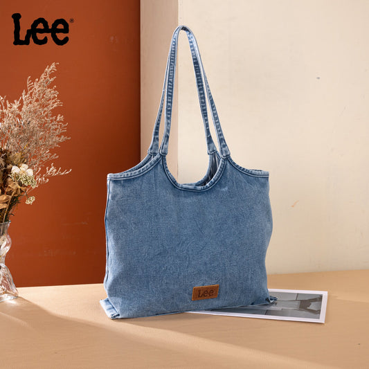 LEE63-001    LEE  Denim Canvas Tote Bag/Shoulder Bag - Jean