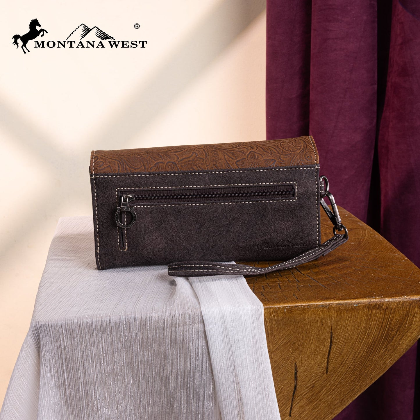 MW1340-W002 Montana West Embossed Collection Wallet