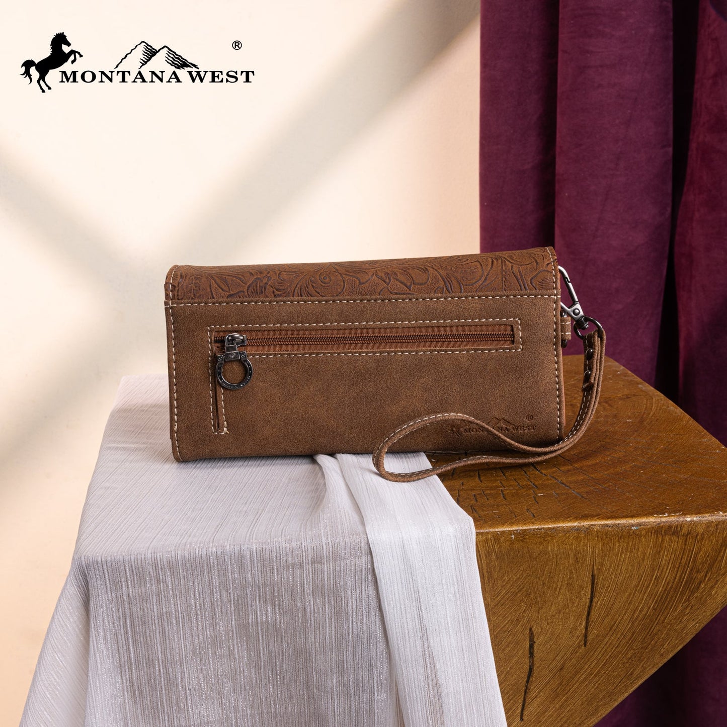 MW1340-W002 Montana West Embossed Collection Wallet