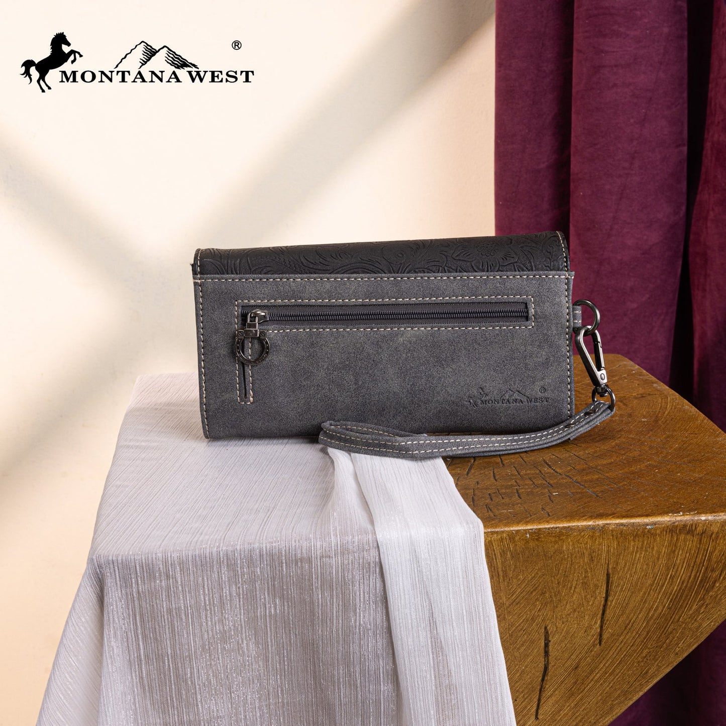 MW1340-W002 Montana West Embossed Collection Wallet