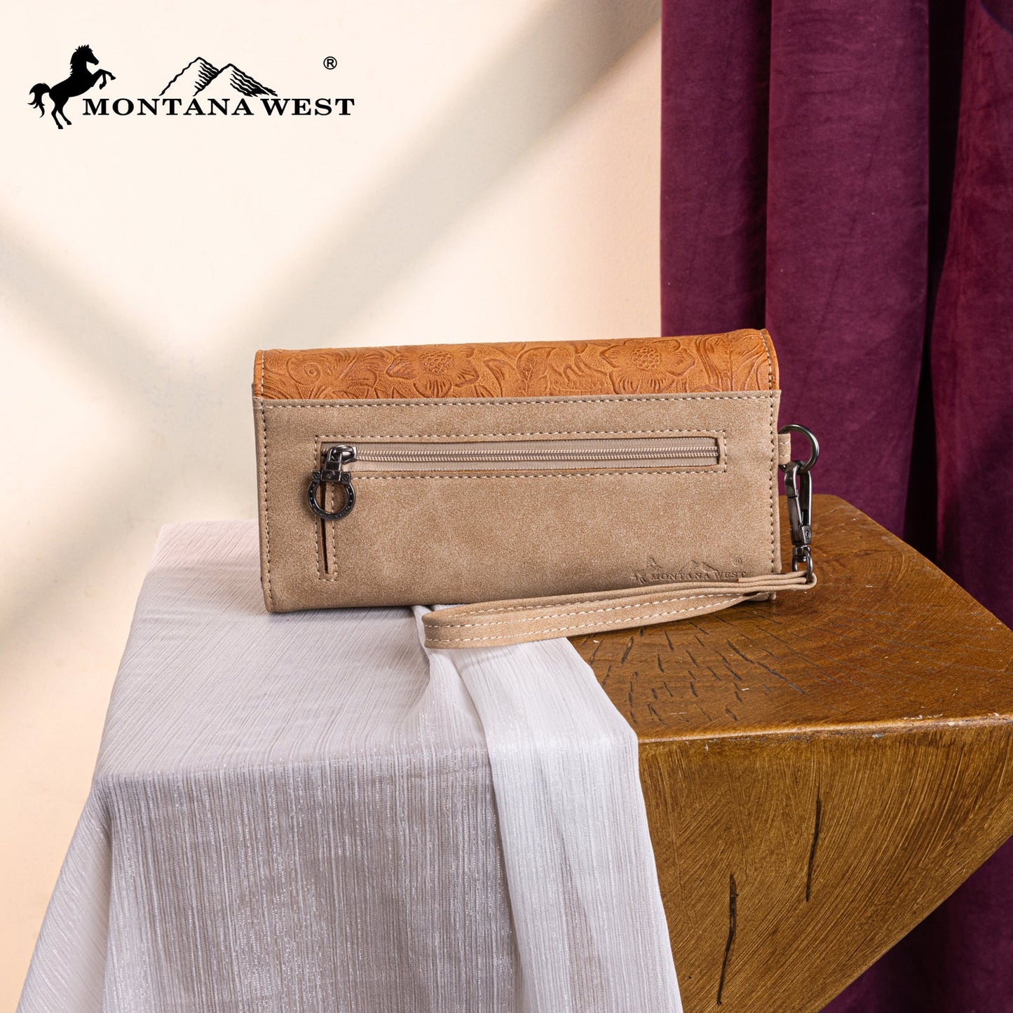 MW1340-W002 Montana West Embossed Collection Wallet