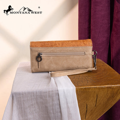 MW1340-W002 Montana West Embossed Collection Wallet