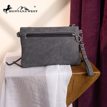 MW1340-181   Montana West Fringe Collection Clutch/Crossbody