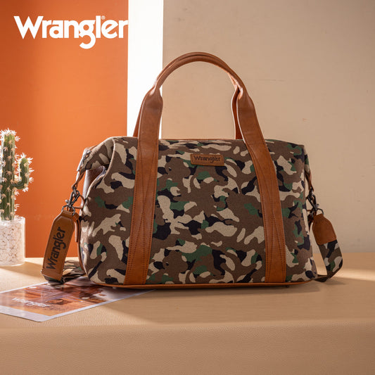 WG286-5110 Wrangler Camo Print Collection Duffle Bag -Green