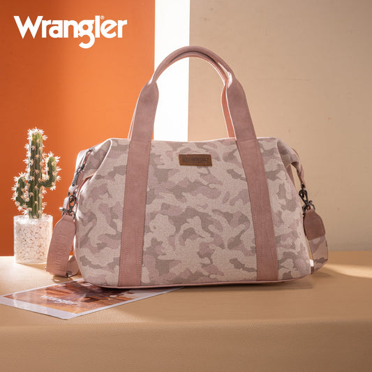 WG286-5110 Wrangler Camo Print Collection Duffle Bag -Pink