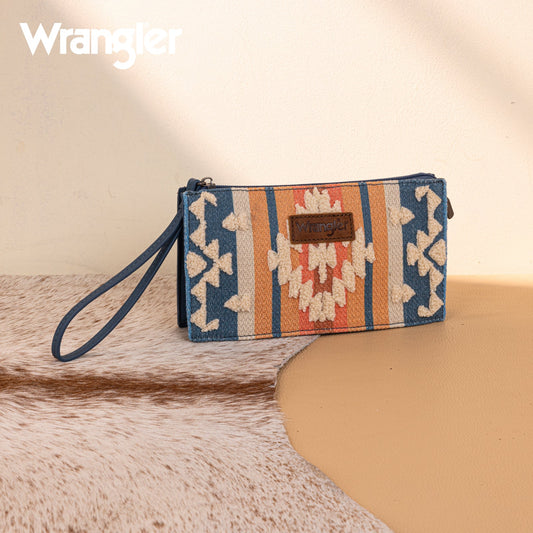 WG275-181  Wrangler Sherpa Aztec Canvas  Clutch -Jean